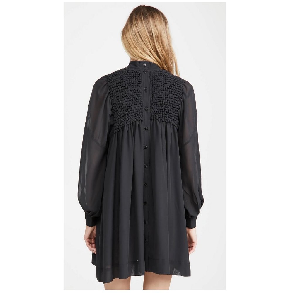 Ganni Black Mini Dress - Picture 3 of 4